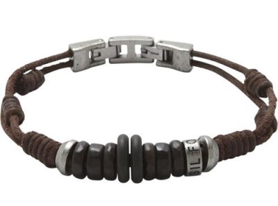 JF87136 bracciale in acciaio e legno